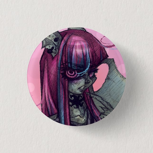Gargoyle Monster Girl Pin (Front)