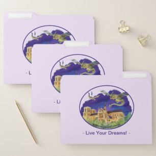 Gargoyle Notre Dame - Paris Dreams File Folders