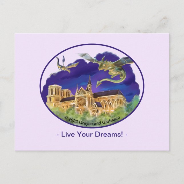 Gargoyle Notre Dame - Paris Dreams Postcard (Front)