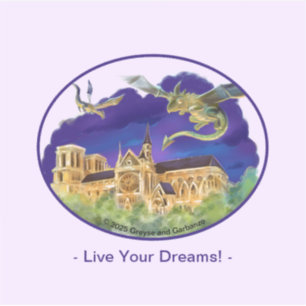 Gargoyle Notre Dame - Paris Dreams Vinyl Sticker