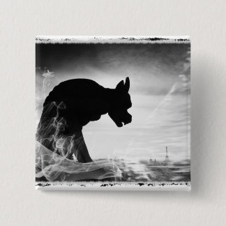 GARGOYLE NOTRE DAME PARIS FRANCE PINBACK BUTTON