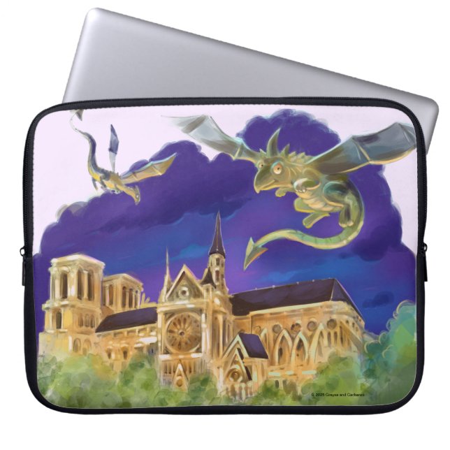 Gargoyle Notre Dame - Paris Laptop Sleeve (Front)