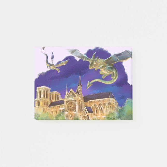 Gargoyle Notre Dame - Paris Notes 4" x 3" (Front)