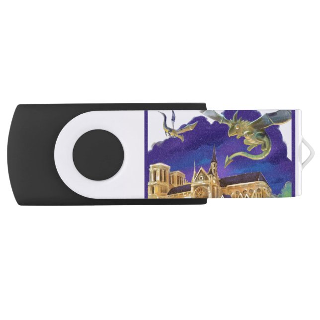 Gargoyle Notre Dame - Paris Thumb Drive (Front)