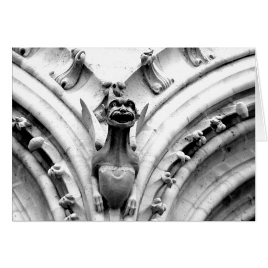 Gargoyle on Notre Dame Cards (Front Horizontal)