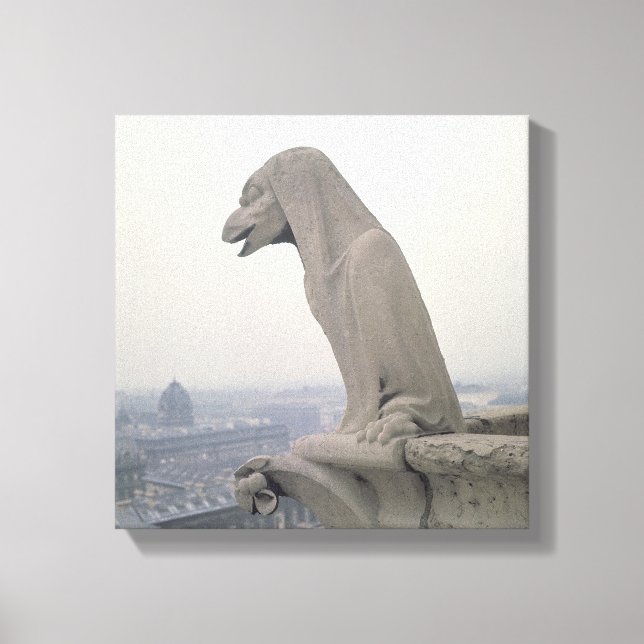 Gargoyle on the balustrade of the Grande Canvas Print (Front)