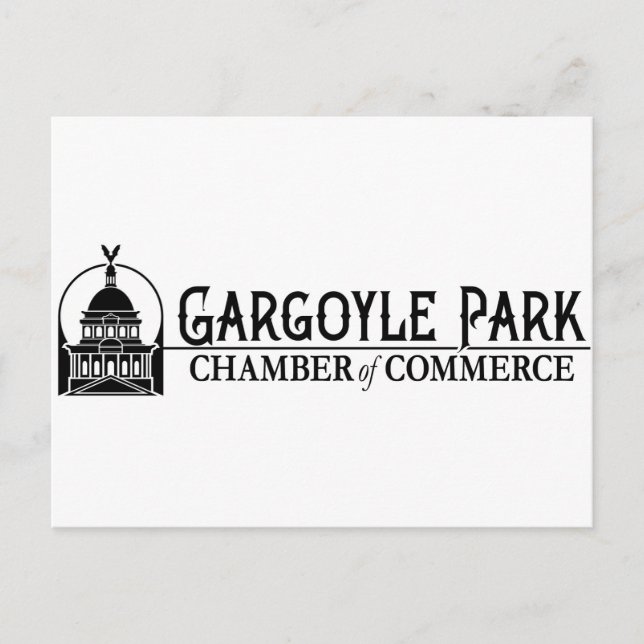 Gargoyle Park Chamber of Commerce postcard (Front)