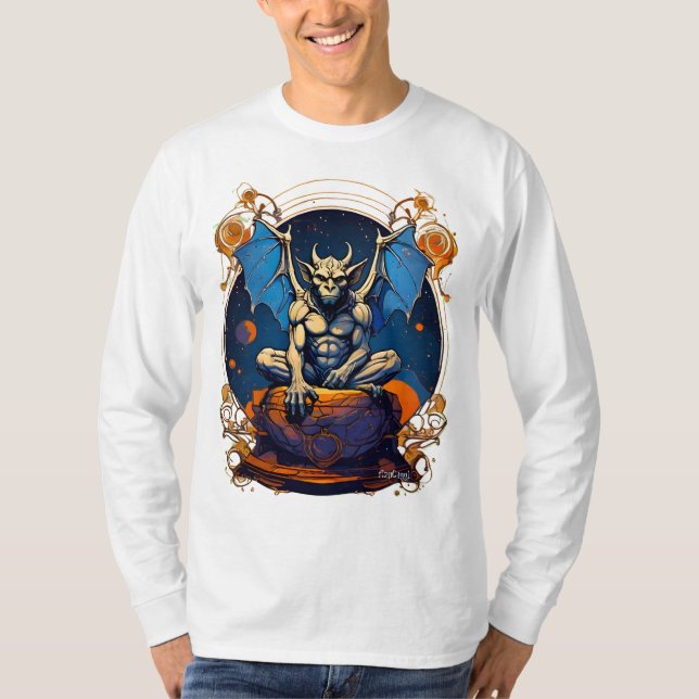 Gargoyle shirt, fantasy shirt, medieval shirt, T-Shirt (Front)