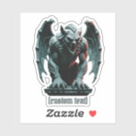 Gargoyle Statue –  Custom Text &amp; Cut Vinyl Sticker