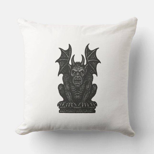 Gargoyle Throw Pillow (Front)