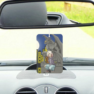 Gargoyle Urban Fantasy Cityscape Air Freshener