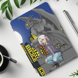Gargoyle Urban Fantasy Cityscape iPad Mini Cover