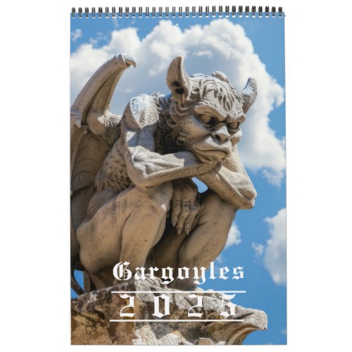 Gargoyles 2025 Calendar