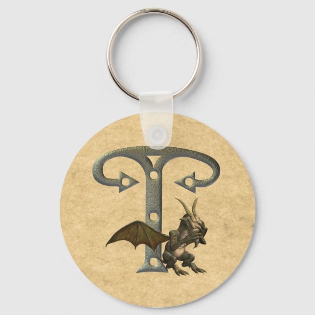 Gargoyles Monogram T Keychain (Front)