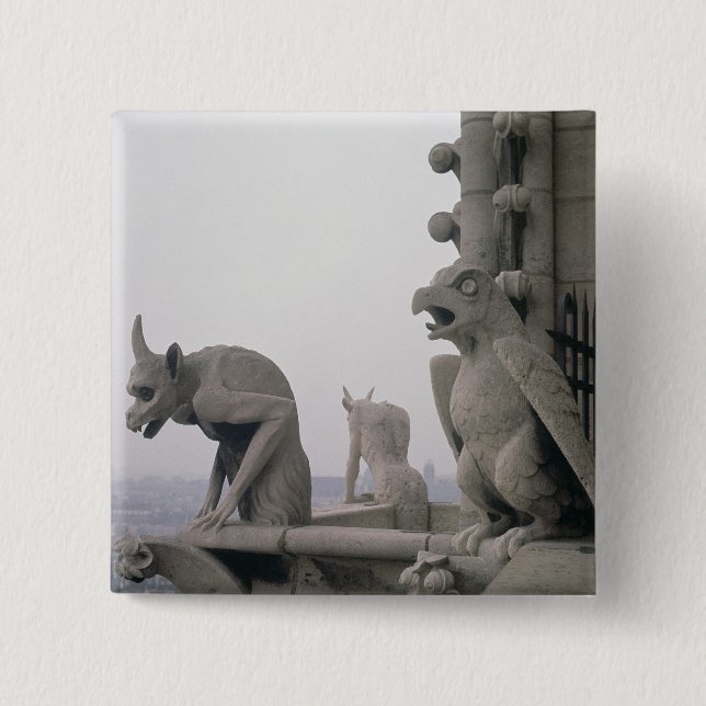 Gargoyles on the balustrade of the Grande Button (Front)