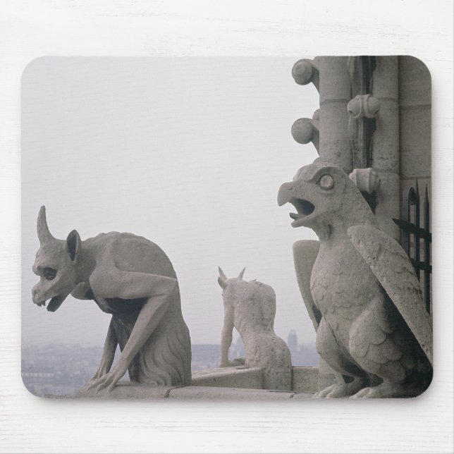 Gargoyles on the balustrade of the Grande Mouse Pad (Front)