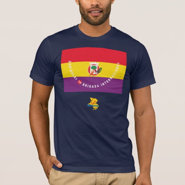 Garibaldi International Brigade Flag T-Shirt (Front)