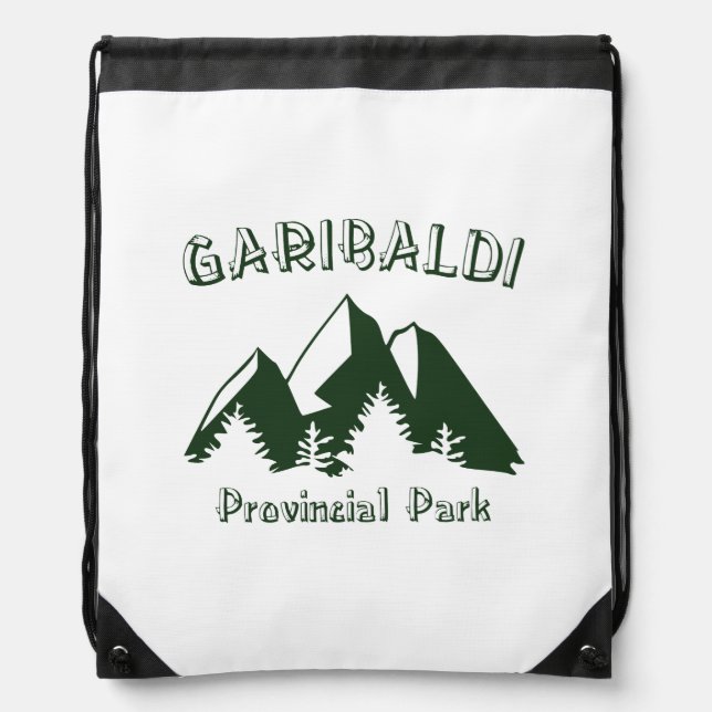 Garibaldi Provincial Park Drawstring Bag (Front)
