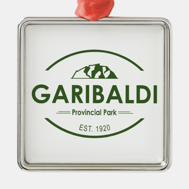 Garibaldi Provincial Park Metal Ornament (Front)