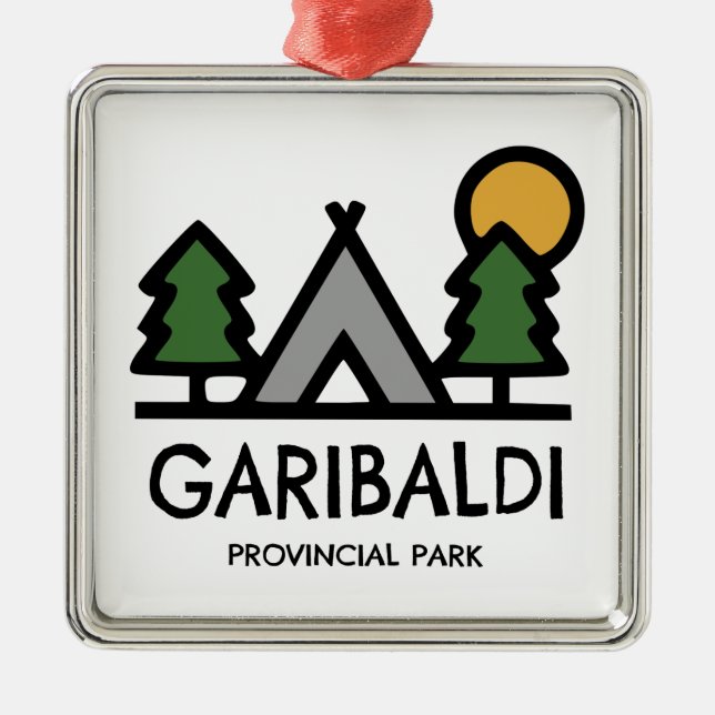 Garibaldi Provincial Park Metal Ornament (Front)