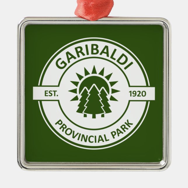 Garibaldi Provincial Park Metal Ornament (Front)