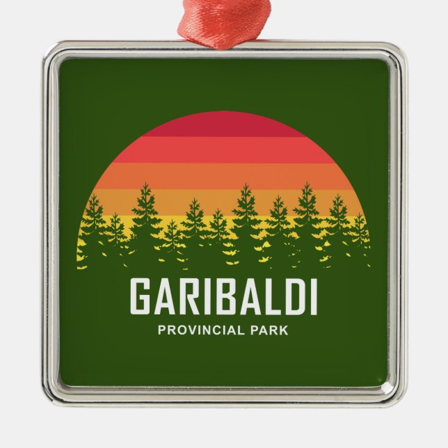 Garibaldi Provincial Park Metal Ornament (Front)