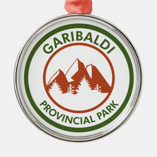 Garibaldi Provincial Park Metal Ornament (Front)