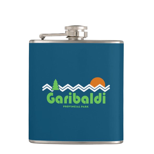 Garibaldi Provincial Park Retro Flask (Front)