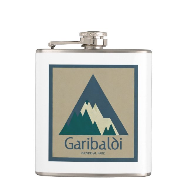 Garibaldi Provincial Park Rustic Flask (Front)