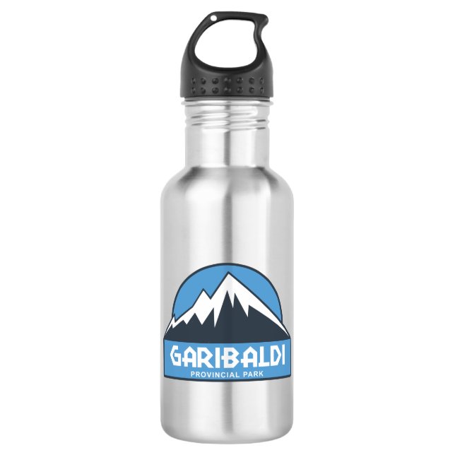 Garibaldi Provincial Park Stainless Steel Water Bottle (Front)