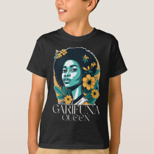 Garifuna Queen Design For Honduras Caribbean Afro T-Shirt