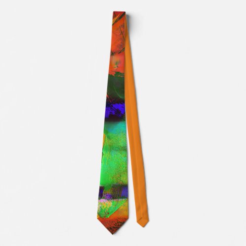 Garish Green Fish Necktie
