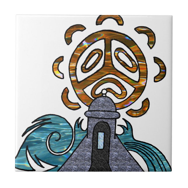 garita del diablo y Sol Taino Tile (Front)