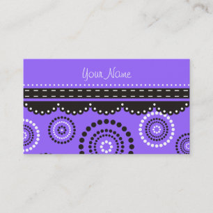 Garland ARTdeco black white + your backgr. color Business Card
