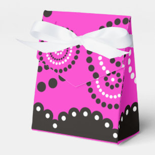 Garland ARTdeco black white + your backgr. color Favor Boxes