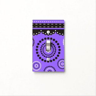 Garland ARTdeco black white + your backgr. color Light Switch Cover