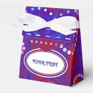 Garland ARTdeco violet blue + your backgr. color Favor Boxes
