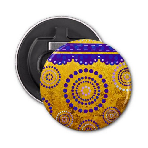 Garland ARTdeco violet blue  your background Bottle Opener