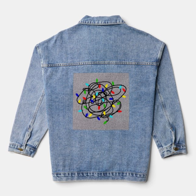 Garland Christmas Lights-87870 Denim Jacket (Back)