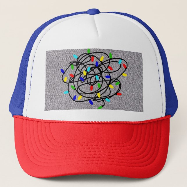 Garland Christmas Lights-87870 Trucker Hat (Front)