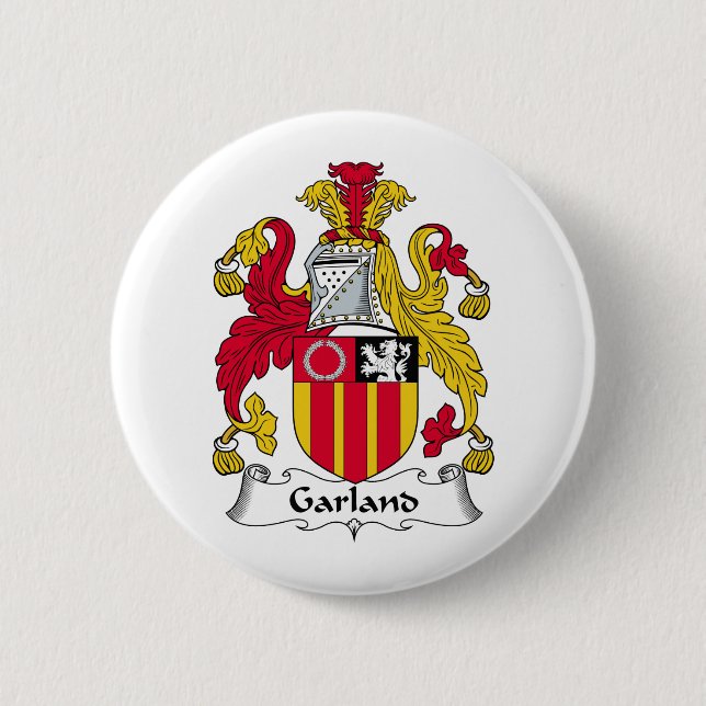 Garland Family Crest Button (Front)