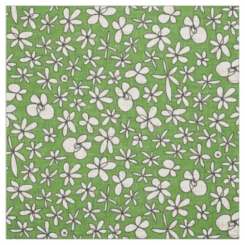 garland flowers green fabric