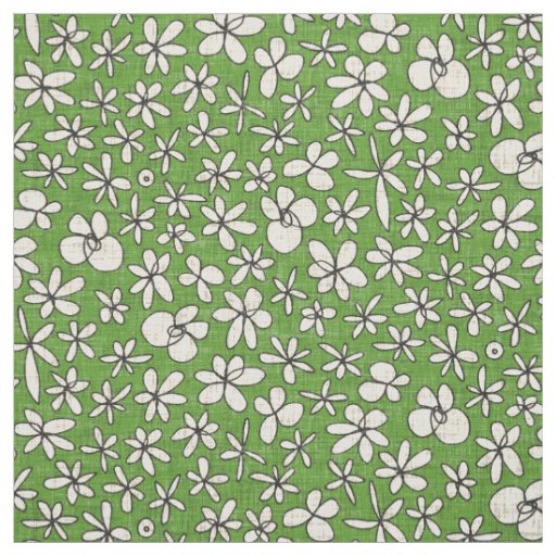 garland flowers green fabric