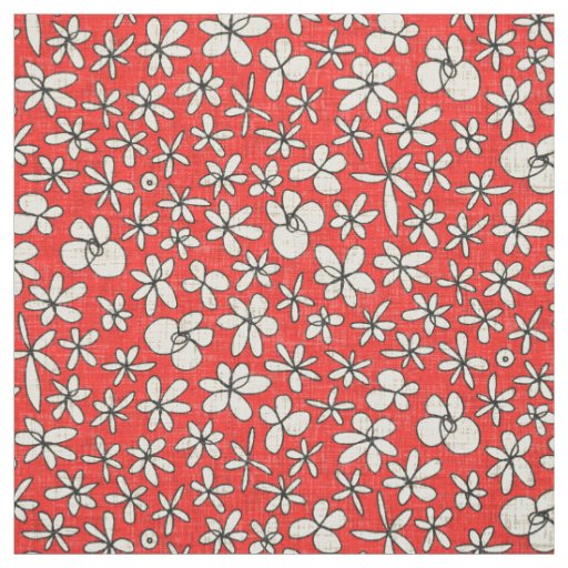 garland flowers red fabric