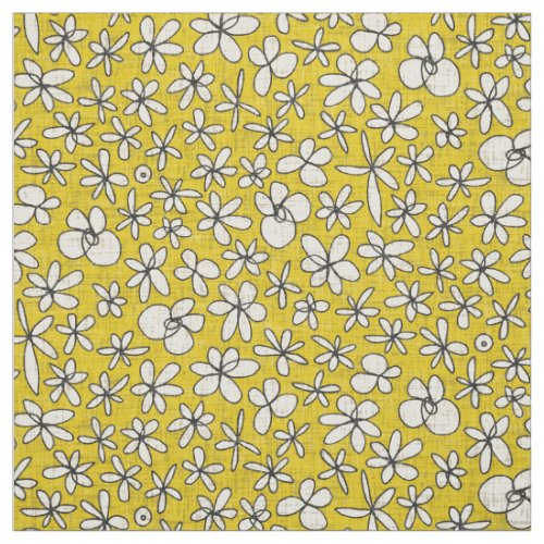garland flowers yellow fabric