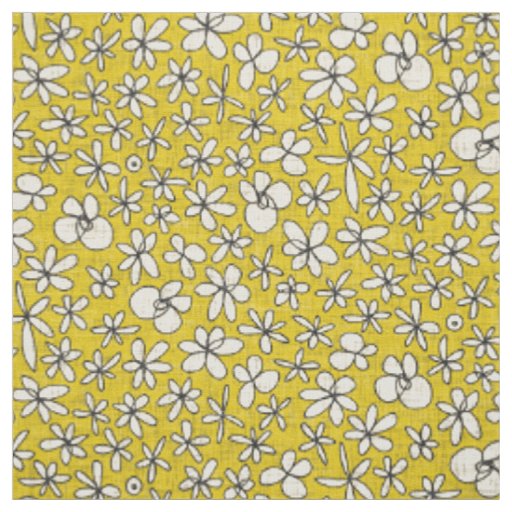 garland flowers yellow fabric