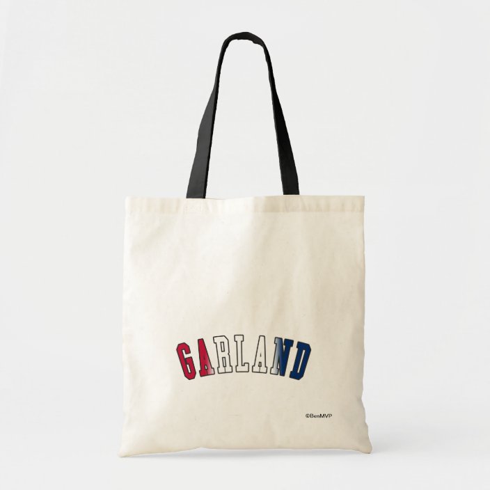 Garland in Texas State Flag Colors Bag