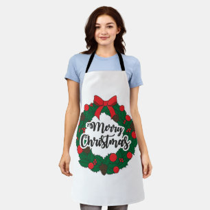 Garland Merry Christmas Apron