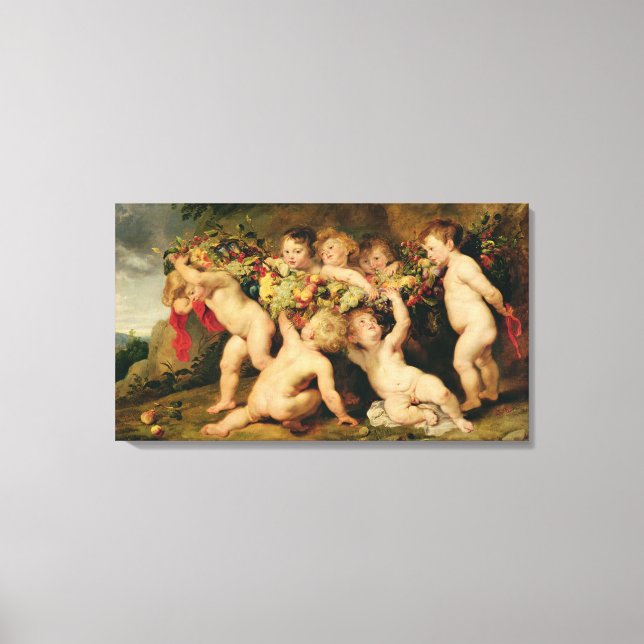Garland of Fruit, c.1615-17 Canvas Print (Front)