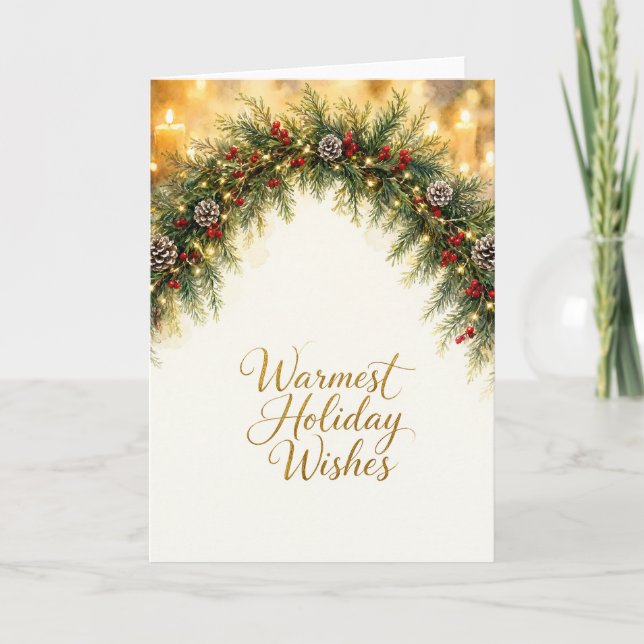 Garland With Lights Card (Front)